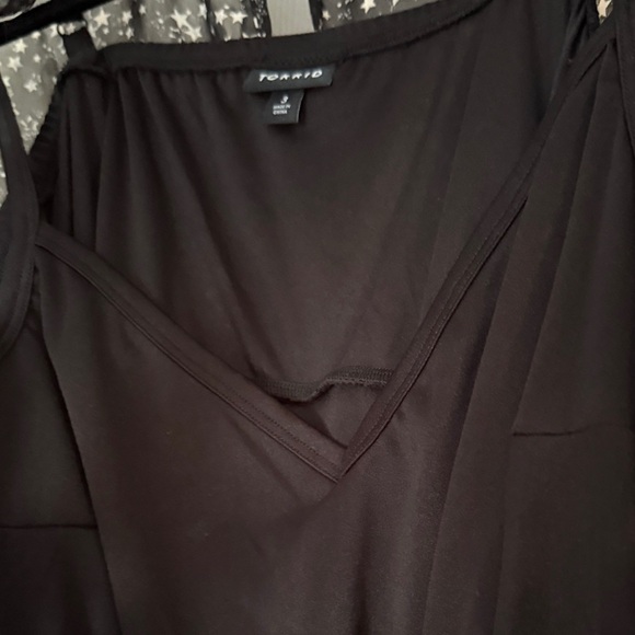 Torrid Black and White Starry Night Fully Lined Midi Dress - Picture 8 of 13